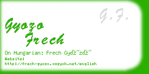 gyozo frech business card